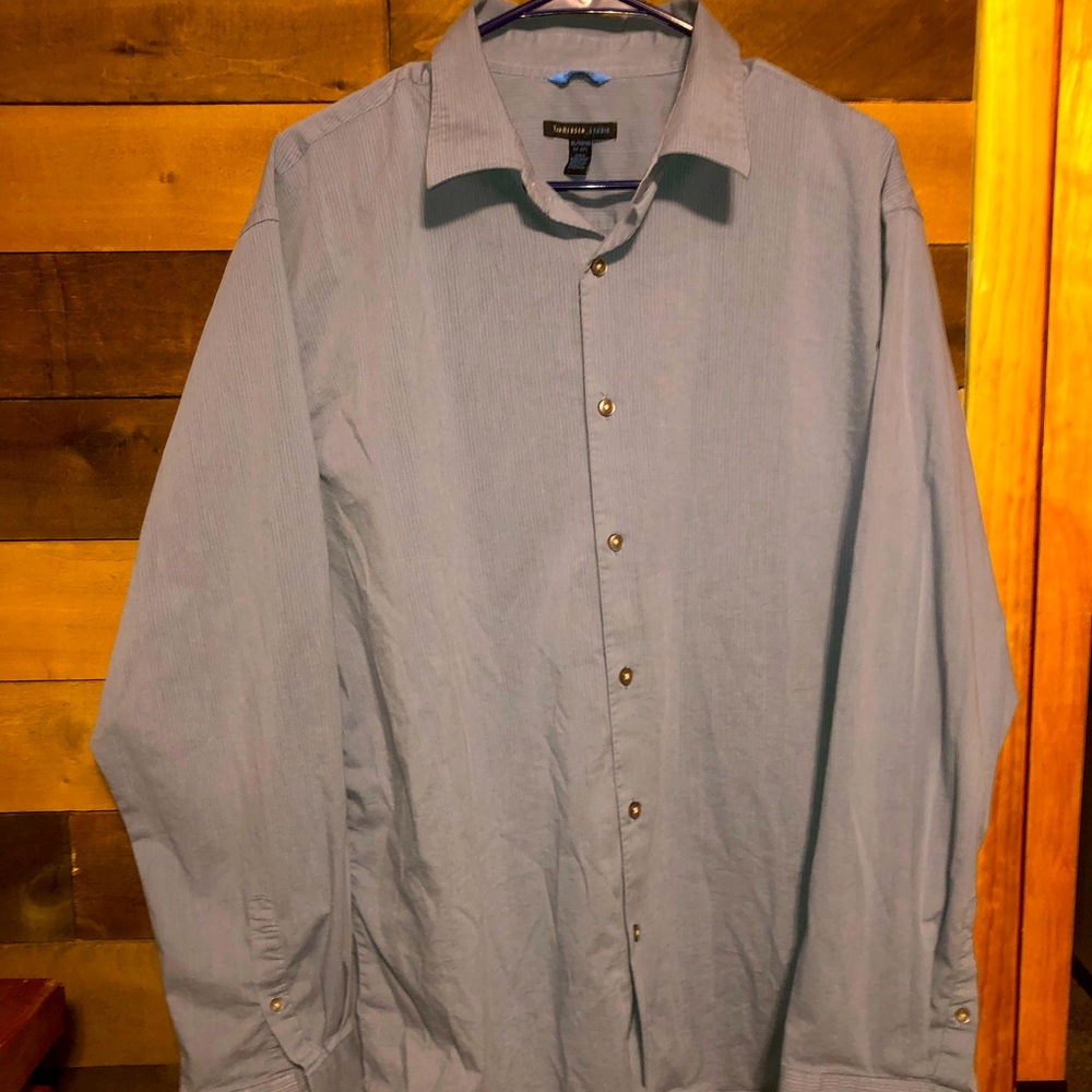 Van Heusen Striped Long Sleeve Button Up Dress Shirt